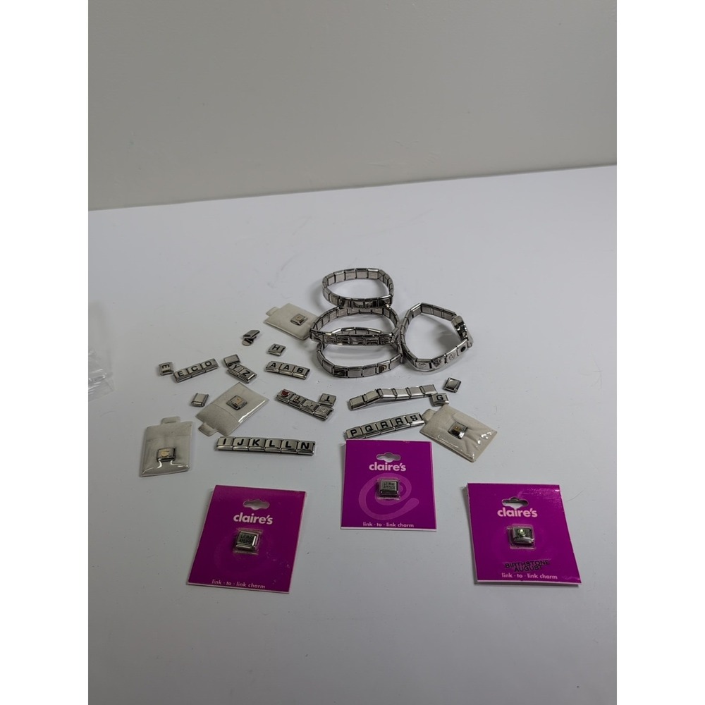 Vintage Italian Charm Bracelets & Watch With Charms